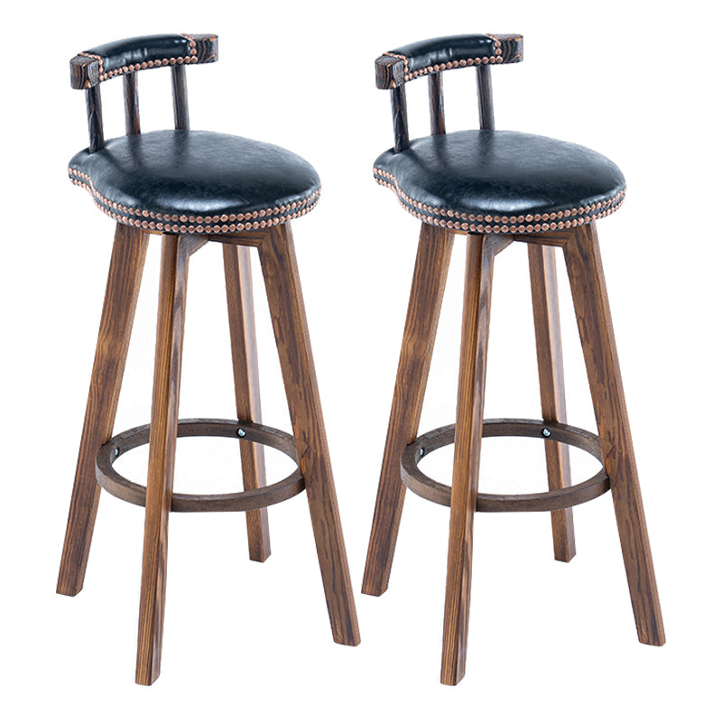 Modern Wooden Barstool Fabric Cushion in Matte Finish for Indoor