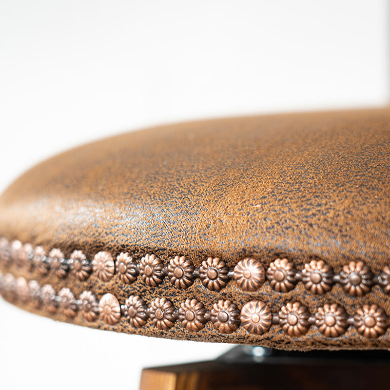 Modern Wooden Barstool Fabric Cushion in Matte Finish for Indoor