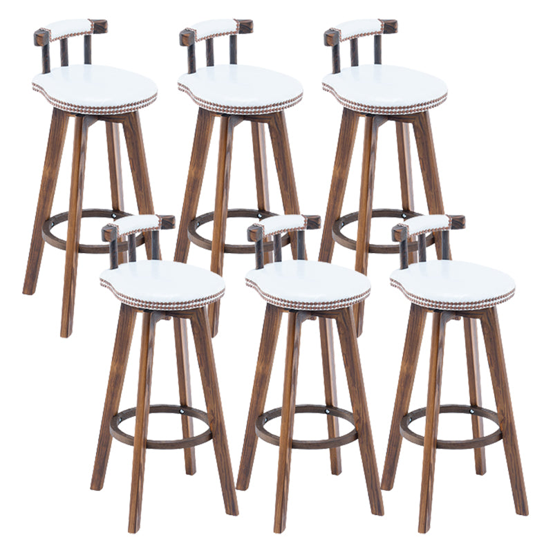 Modern Wooden Barstool Fabric Cushion in Matte Finish for Indoor