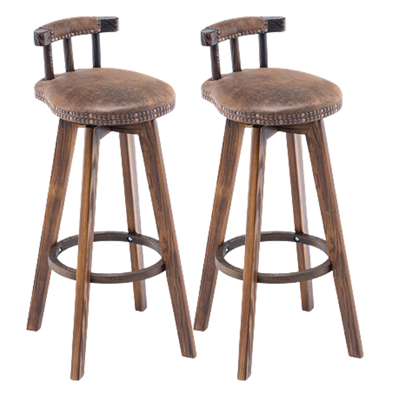 Modern Wooden Barstool Fabric Cushion in Matte Finish for Indoor