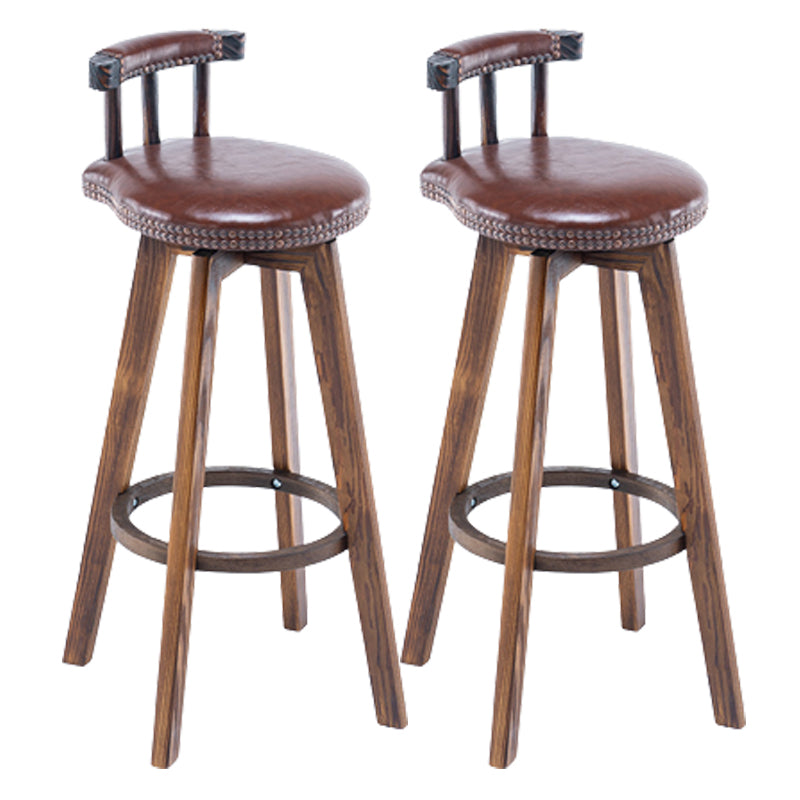 Modern Wooden Barstool Fabric Cushion in Matte Finish for Indoor