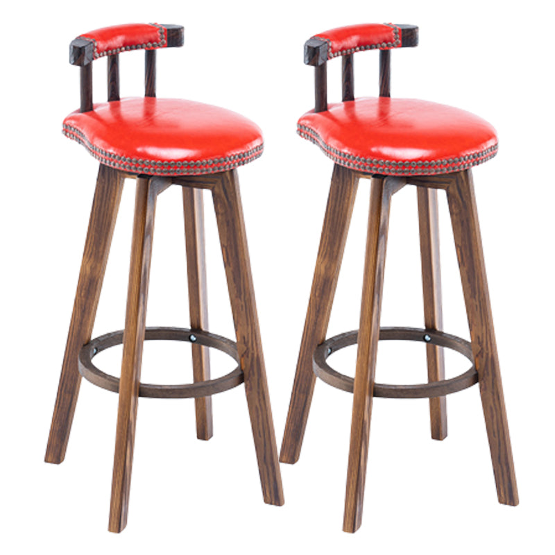 Modern Wooden Barstool Fabric Cushion in Matte Finish for Indoor