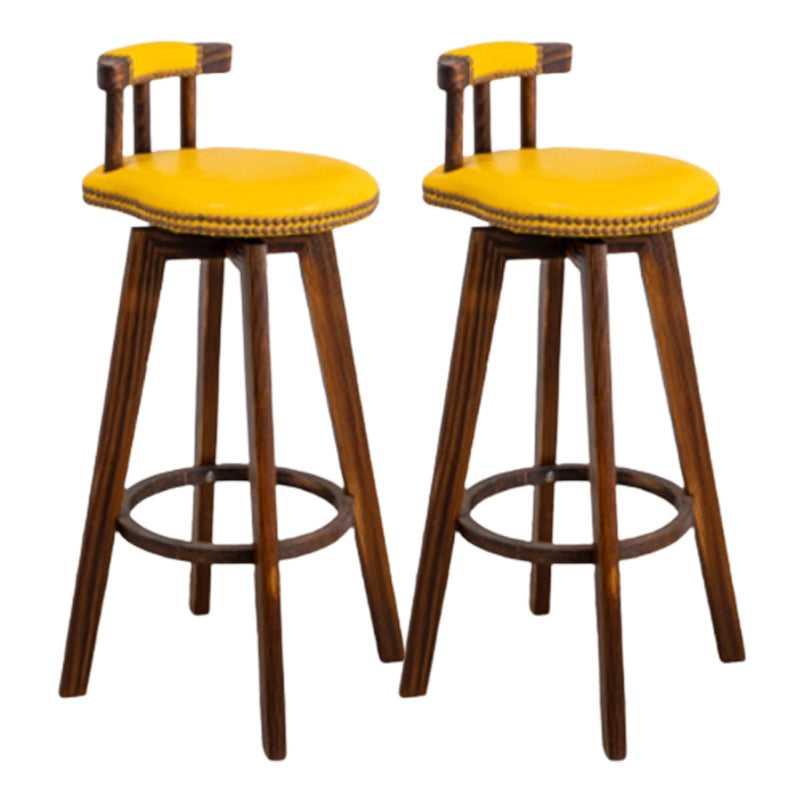 Modern Wooden Barstool Fabric Cushion in Matte Finish for Indoor