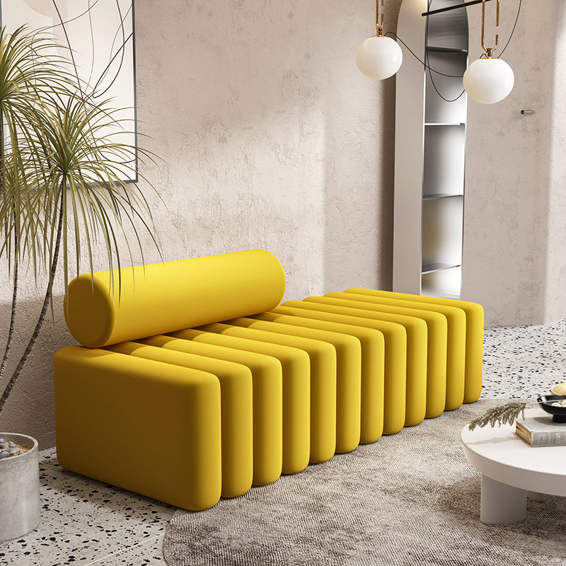 Velvet Contemporary Standard Sofa Armless Sofa for Living Room, Apartment