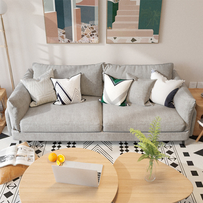 Contemporary Cushions Standard Square Arm Living Room Settee