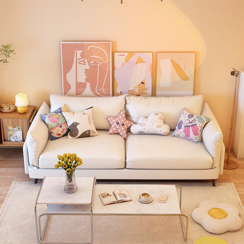 Contemporary Cushions Standard Square Arm Living Room Settee