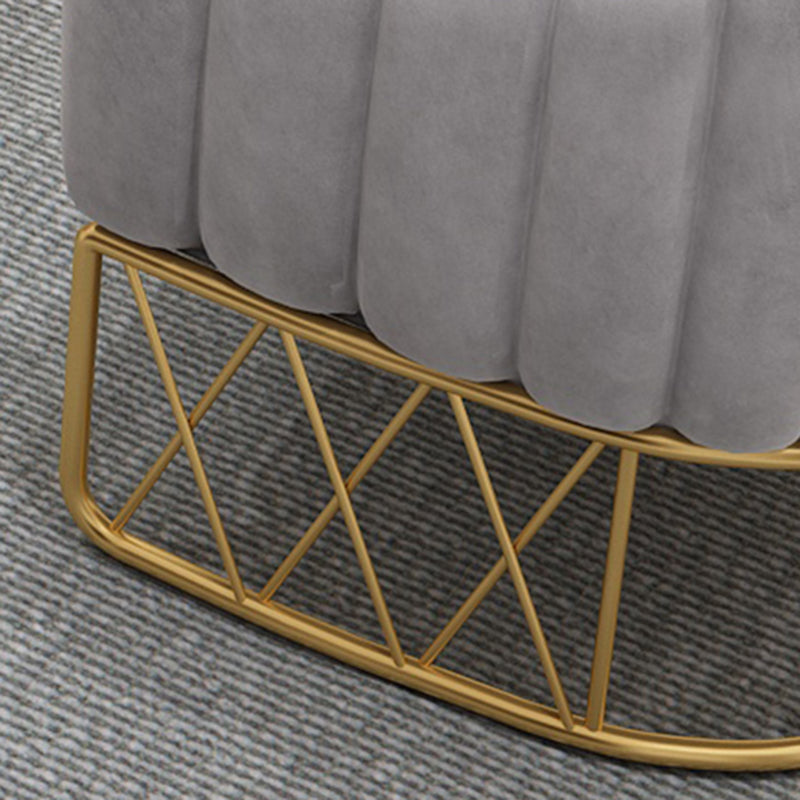 Velvet Contemporary Standard Sofa Sloped Arm Sofa for Living Room, Apartment