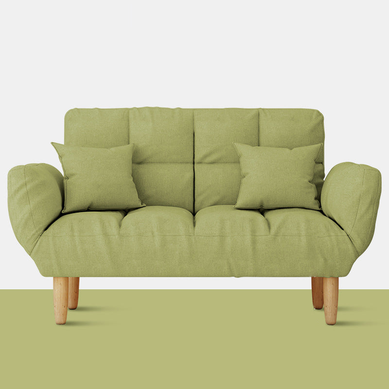 Contemporary Living Room Biscuit Back Convertible Square Arm Sofa