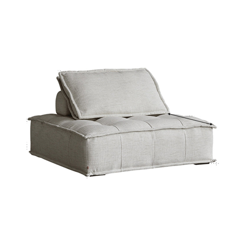 Contemporary Pillows Standard Armless Linen Stationary Seating