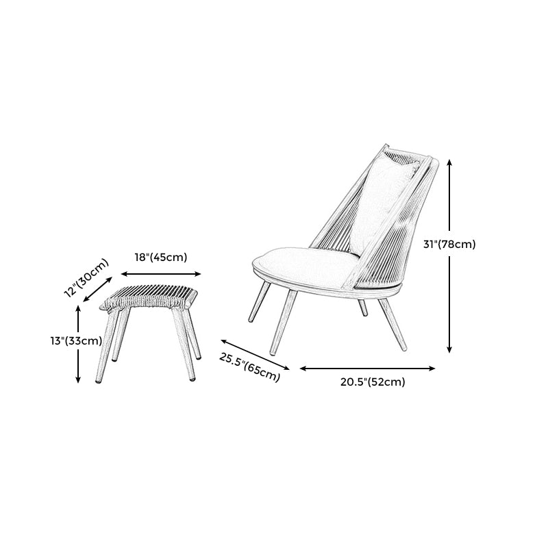 Balcony Leisure Chair Rattan Chair Modern Simple Living Room Sofa Chair Single Rattan