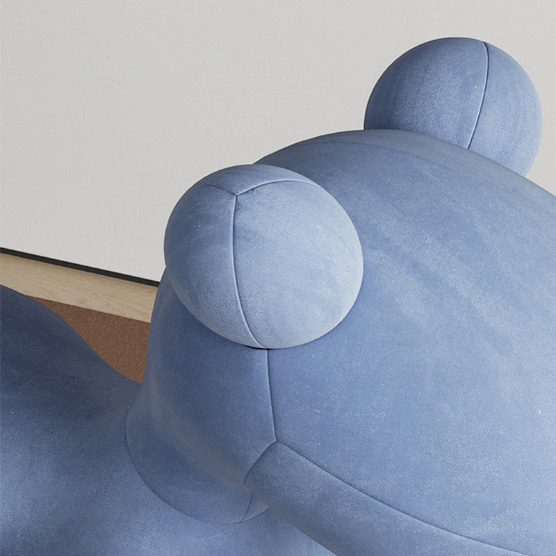 Modern Armless Accent Chair Velvet Armchair, Pink/Yellow/Grey/Blue