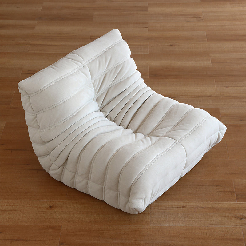 Armless Solid Color Accent Chair Set with Fabric Seat for Children