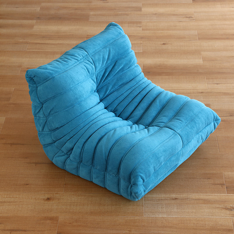 Armless Solid Color Accent Chair Set with Fabric Seat for Children