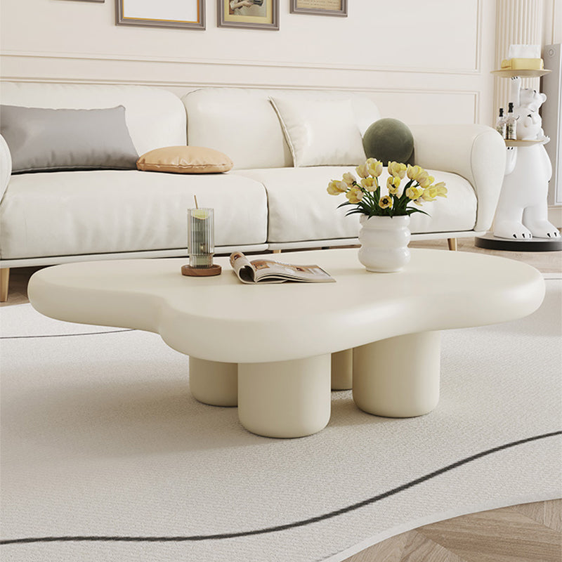 Solid Wood 4 Legs Coffee Table Modern Minimalist Coffee Table