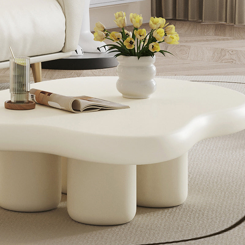 Solid Wood 4 Legs Coffee Table Modern Minimalist Coffee Table