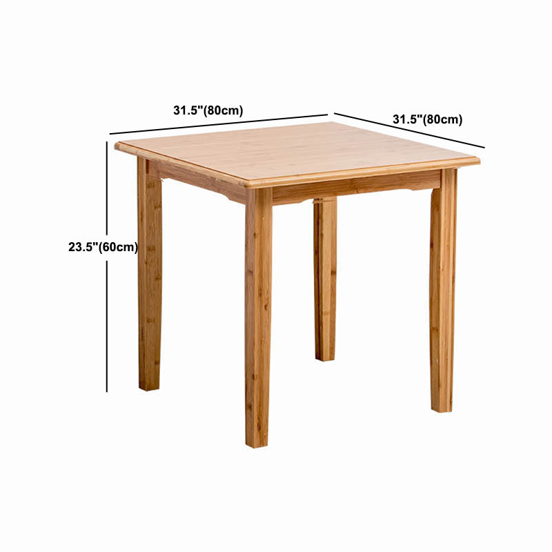 Nordic Rectangular Wooden Coffee Table 4 Legs Natural Cocktail Table