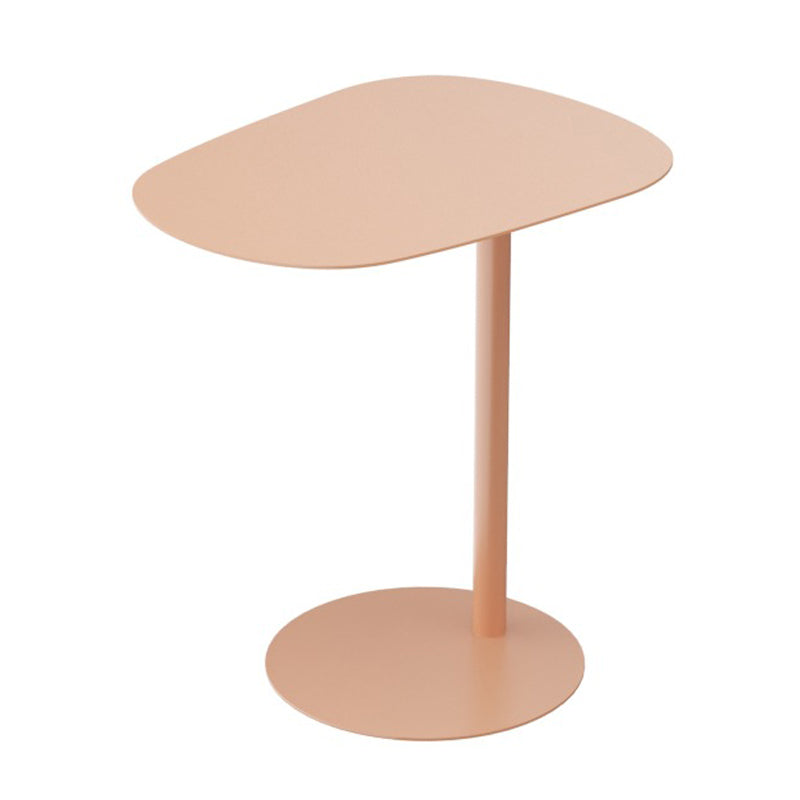 19.69" Wide Geometric Metallic Side Mid-Century Modern Table Pedestal End Table