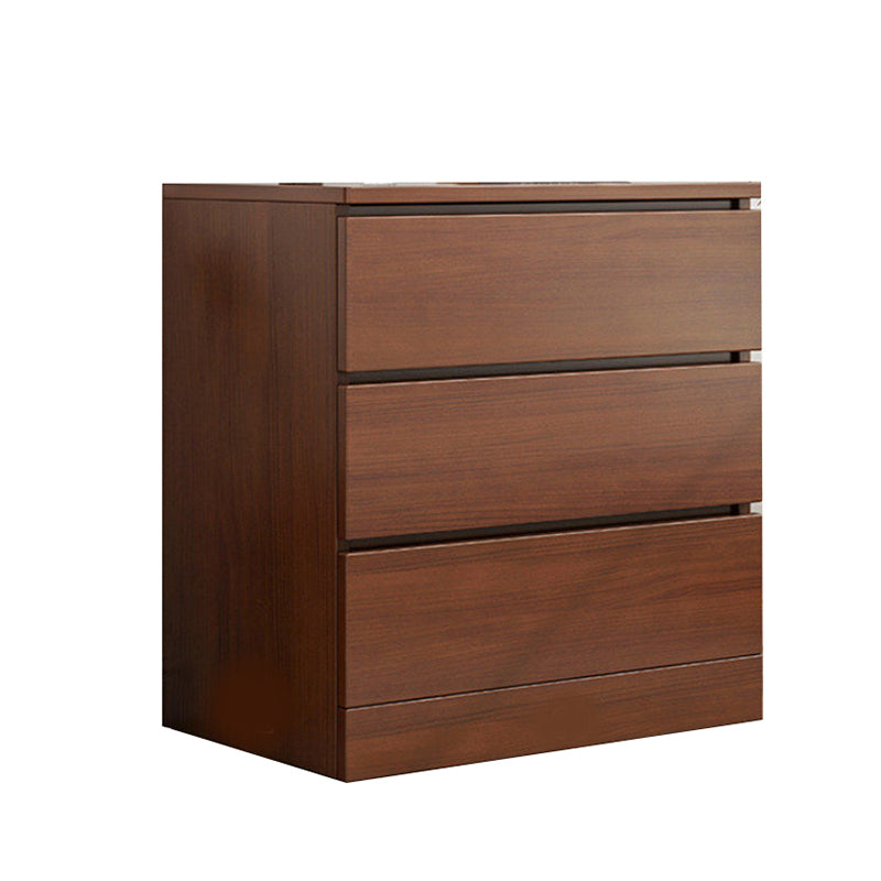 Wooden Accent Chest with Drawers Rectangle Contemporary Chest