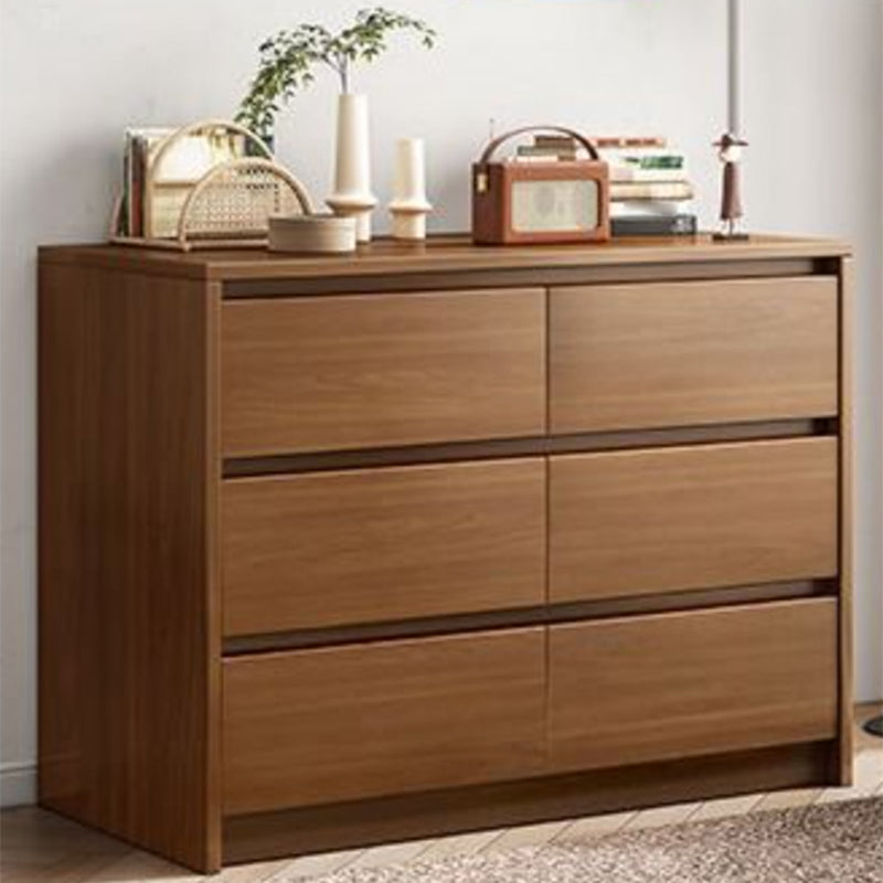 Wooden Accent Chest with Drawers Rectangle Contemporary Chest