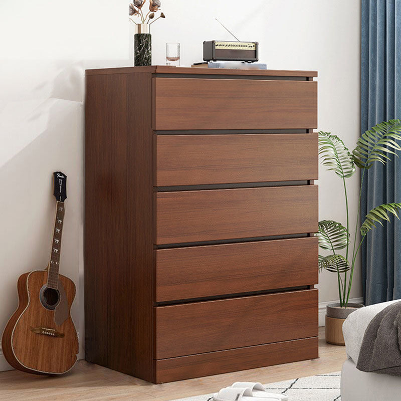 Wooden Accent Chest with Drawers Rectangle Contemporary Chest