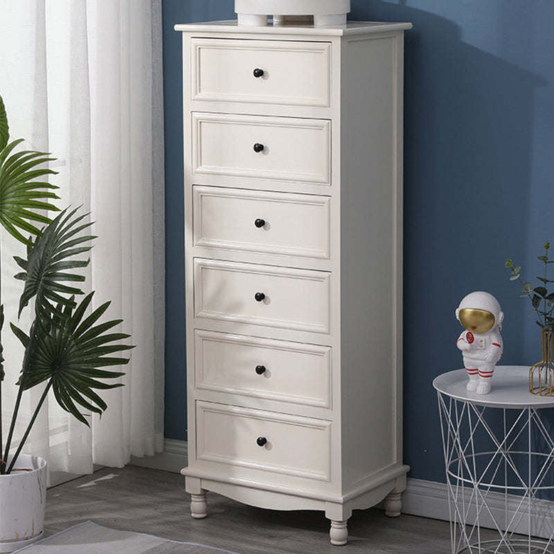 Contemporary Rectangle Accent Chest with Drawers 13.77" Wide Wood Chest