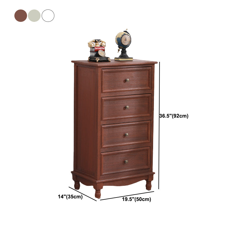 Contemporary Rectangle Accent Chest with Drawers 13.77" Wide Wood Chest
