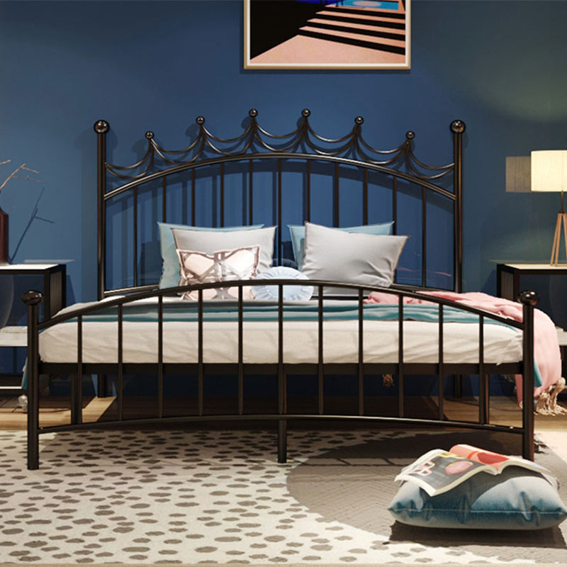 47.24-In High Wire-Grid Open-Frame Bed Luxurious Iron Bed Frame with Headboard