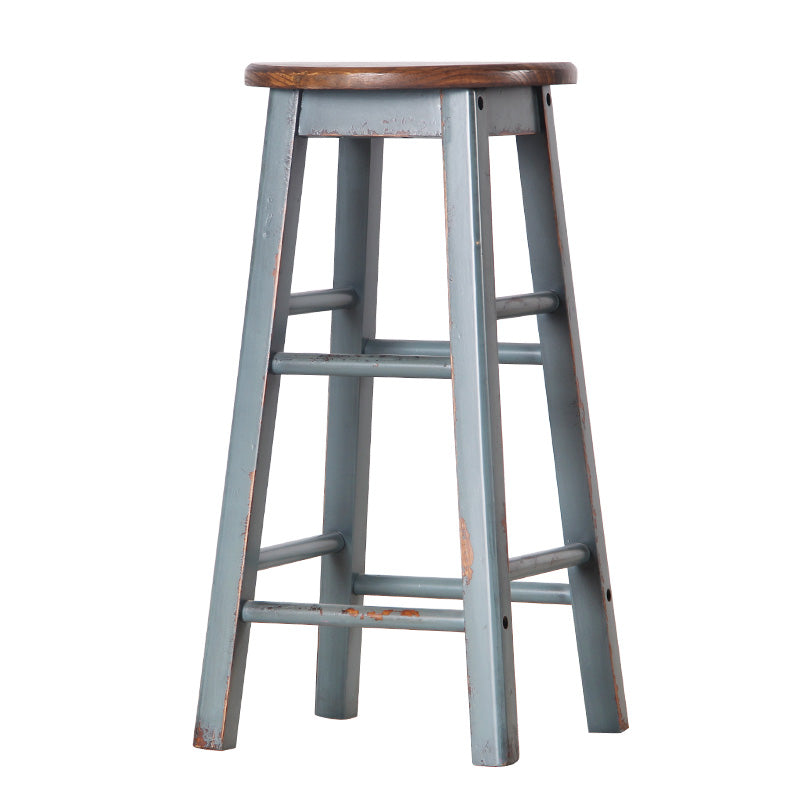 Industrial Style Bar-stool Iron Legs Counter Stool for Kitchen
