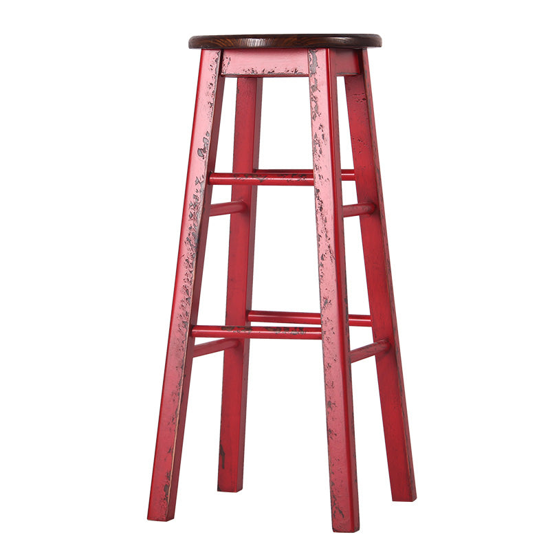 Industrial Style Bar-stool Iron Legs Counter Stool for Kitchen