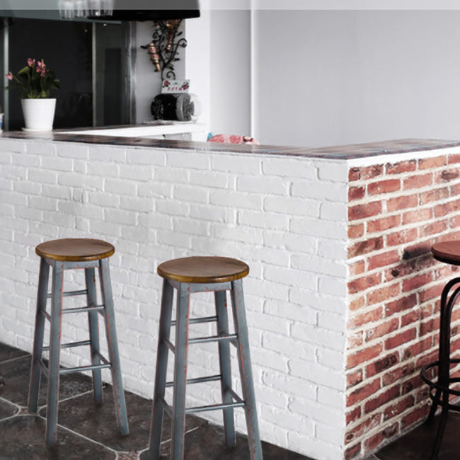 Industrial Style Bar-stool Iron Legs Counter Stool for Kitchen