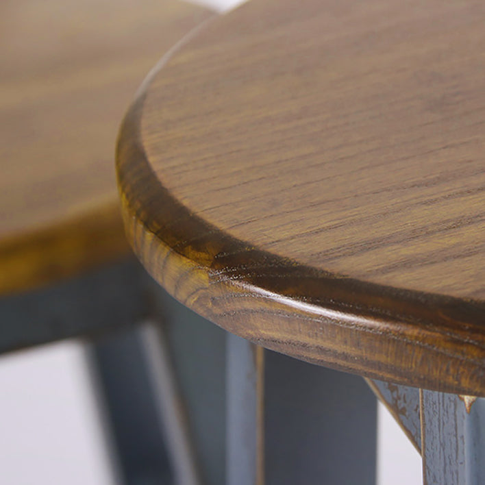 Industrial Style Bar-stool Iron Legs Counter Stool for Kitchen