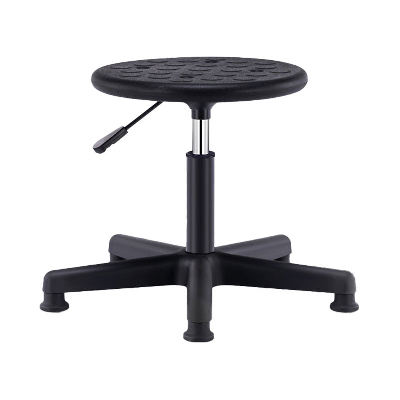 Modern Adjustable Rotatable Counter Stool Steel Laboratory Bar Stool with Leather Cushion
