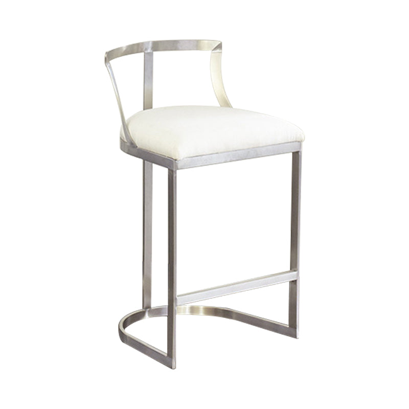 Scandinavian Bar and Counter Stool Upholstered Stool with Pedestal Base
