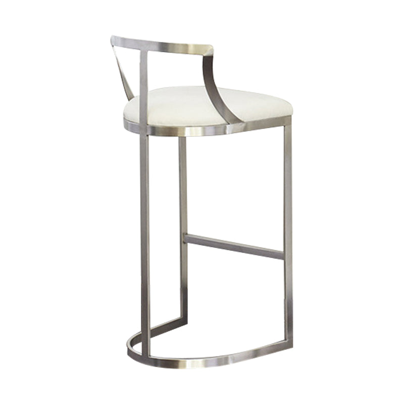 Scandinavian Bar and Counter Stool Upholstered Stool with Pedestal Base