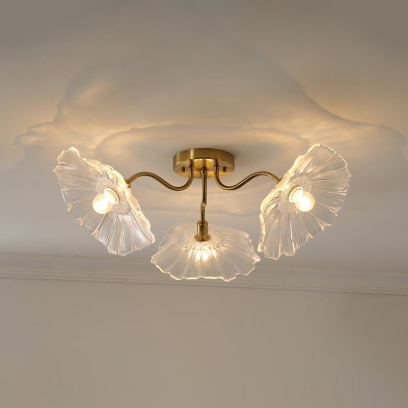 Glass Ceiling Mount Light Fixture Nordic Style Ceiling Light Fixture