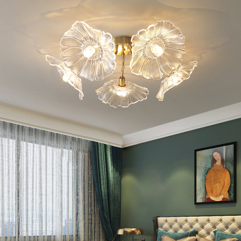 Glass Ceiling Mount Light Fixture Nordic Style Ceiling Light Fixture