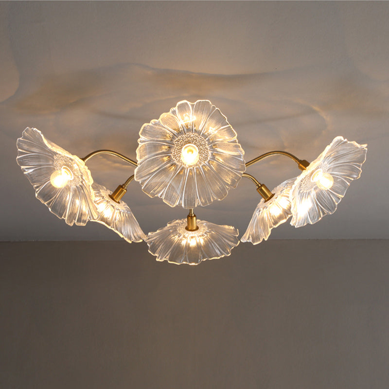Glass Ceiling Mount Light Fixture Nordic Style Ceiling Light Fixture