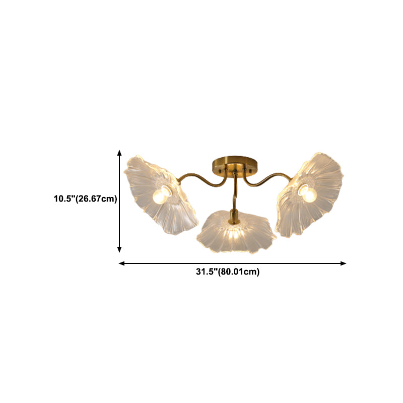 Glass Ceiling Mount Light Fixture Nordic Style Ceiling Light Fixture