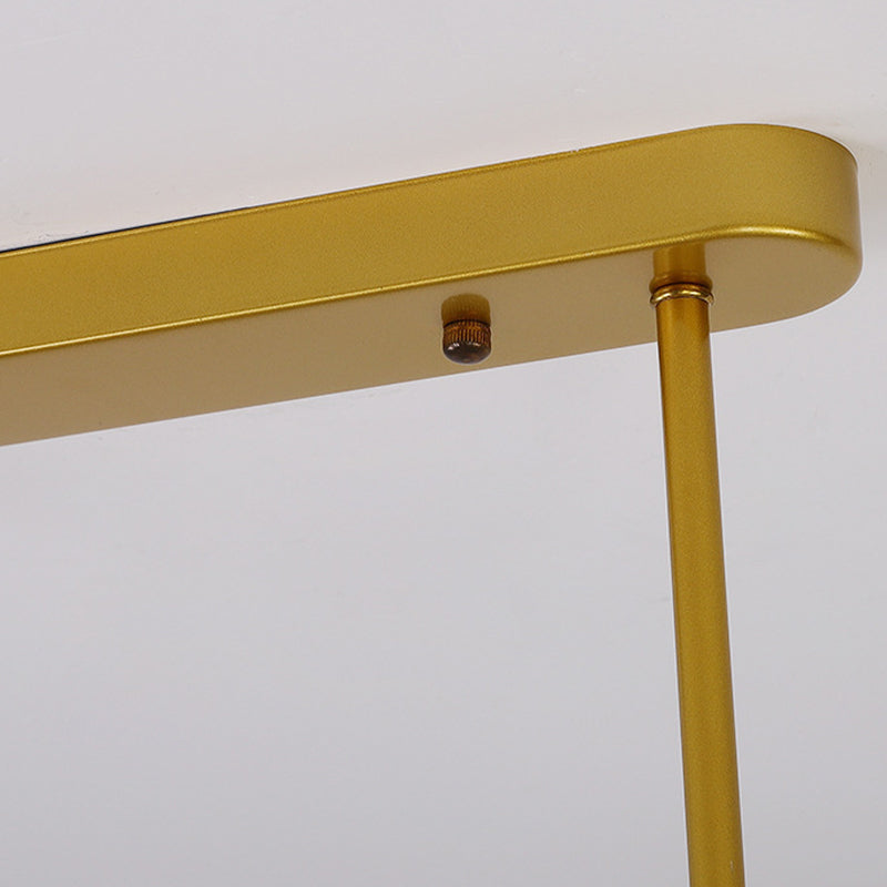 Contemporary 6/8/10-Light Black/Golden Kitchen Island Lighting LED Island Pendant Lighting