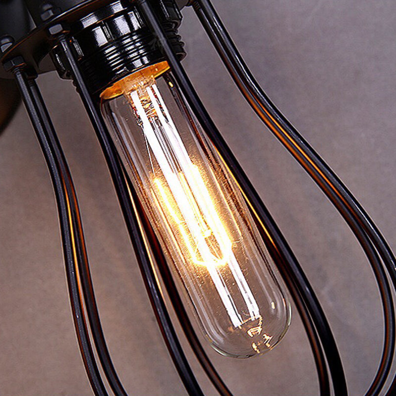 1 / 2 - Light Wall Sconce Iron Industrial Wall Light in Black / Distressed Copper