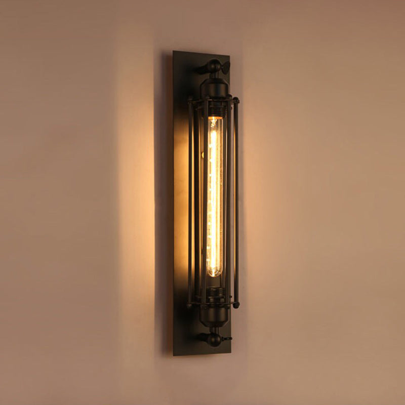 Industrial 1 / 2 / 3 / 4 - Light Wall Mounted Light - Wrought Iron Tube Wall Light