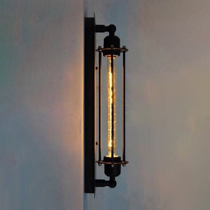 Industrial 1 / 2 / 3 / 4 - Light Wall Mounted Light - Wrought Iron Tube Wall Light