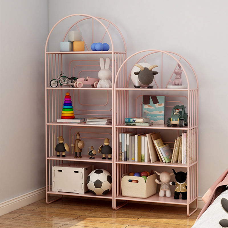 Modern Metal Nightstand Open Storage Iron Shelf Included Night Table with Legs