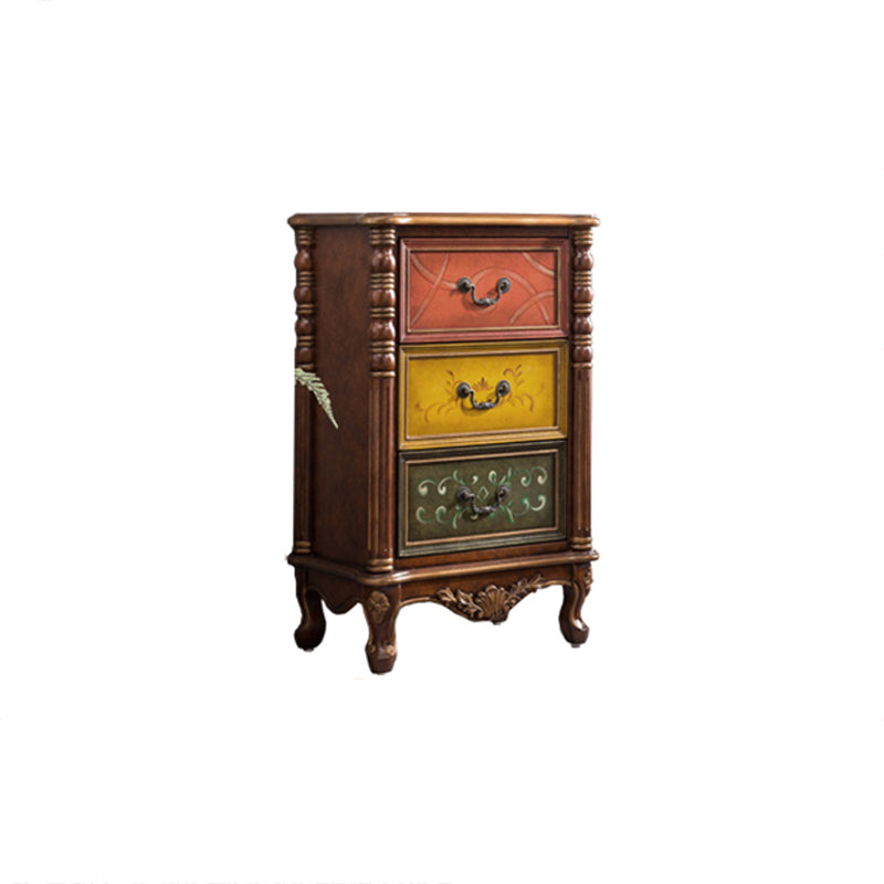 Rustic Wood Chest Vertical Chest with 3/4/5 Drawers for Bedroom