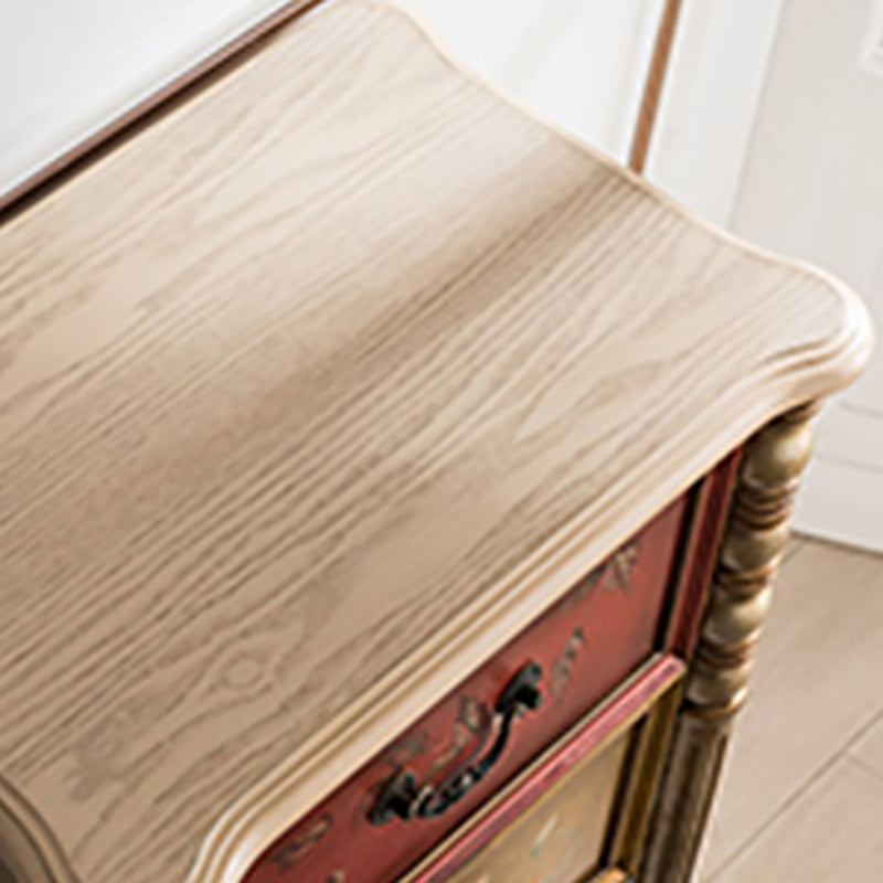 Rustic Wood Chest Vertical Chest with 3/4/5 Drawers for Bedroom