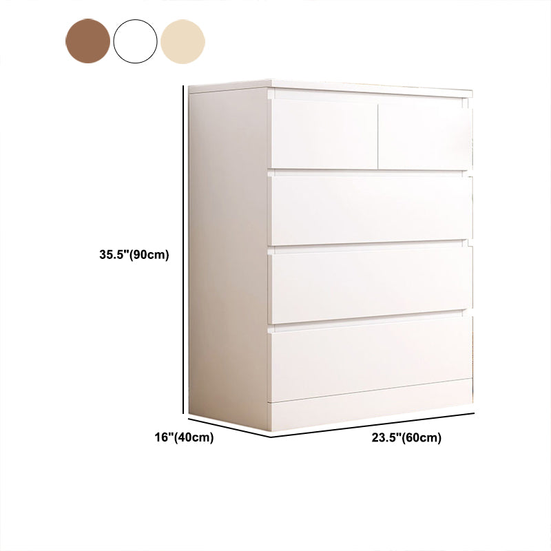 Contemporary Vertical Chest Wood Chest with Drawers for Home/Office