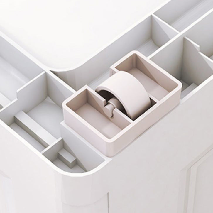 White/Blue/Green Lingerie Chest Contemporary Plastic Chest with Drawers for Bedroom