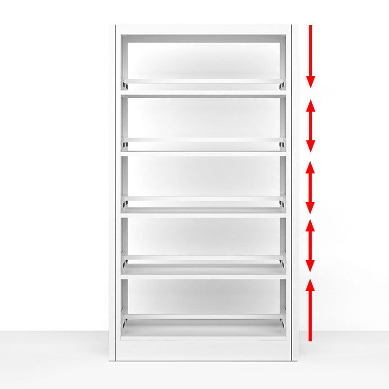 78.7-inch H Contemporary Style Cube Bookshelf Metal Bookcase with 5 Shelfs