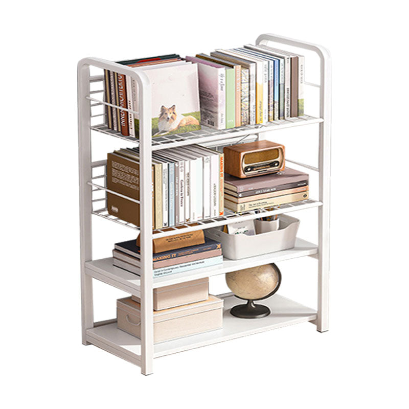 Metal Bookcase Matter Finish Contemporary Etagere Shelf Bookcase