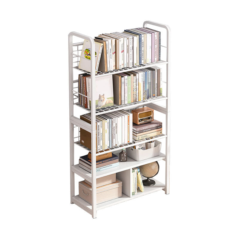 Metal Bookcase Matter Finish Contemporary Etagere Shelf Bookcase